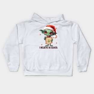 I Believe In Santa Kids Hoodie